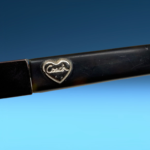 Coach Vera 232 Tortoise Brown Eyeglasses Frames Only 50-18-135 Half Rim + Case - Picture 4 of 8